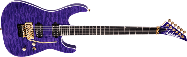 Jackson Pro Series Soloist™ SL2Q MAH, Ebony Fingerboard, Transparent Purple