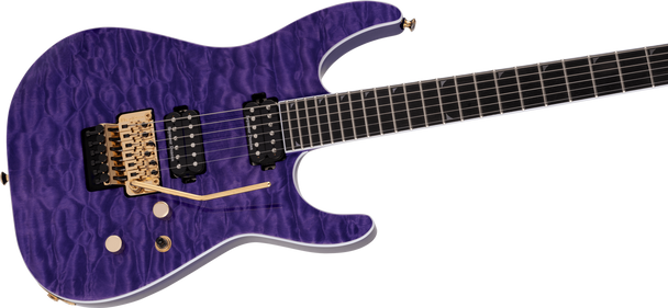 Jackson Pro Series Soloist™ SL2Q MAH, Ebony Fingerboard, Transparent Purple