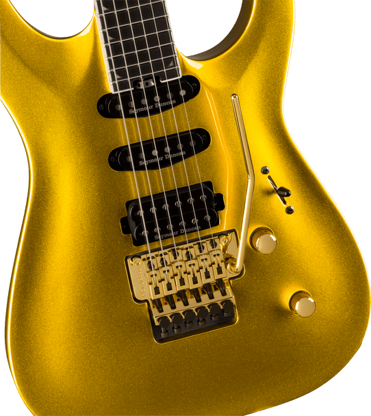 Jackson Pro Plus Series Soloistª SLA3, Ebony Fingerboard, Gold Bullion