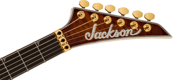 Jackson Pro Plus Series Soloist™ SLA3Q, Ebony Fingerboard, Amber Tiger Eye