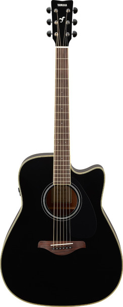 Yamaha FGC-TA TransAcoustic Traditional Western Guitar - Black