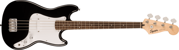 Squier Sonic Bronco Bass, Laurel Fingerboard, White Pickguard, Black