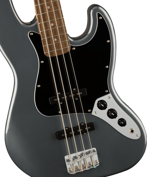 Squier Affinity Series Jazz Bass, Laurel Fingerboard, Charcoal Frost Metallic