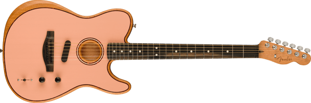 Fender Limited Edition FSR American Acoustasonic Telecaster, Ebony Fingerboard, Shell Pink