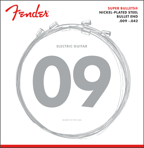 Fender 3250L Super Bullet Strings, Nickel Plated Steel, 9-42