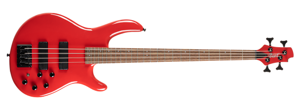 Cort C4 Deluxe Electric Bass - Candy Red