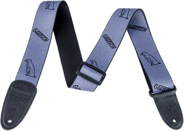 Gretsch Gray Penguins Strap, Black