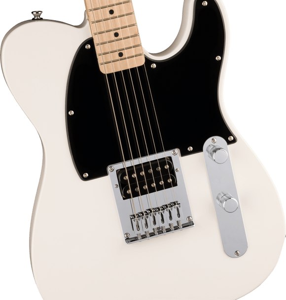 Squier Sonic Esquire H, Maple Fingerboard, Black Pickguard, Arctic White