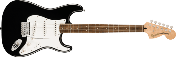 Squier Affinity Series Stratocaster Mustang Micro Pack, Laurel Fingerboard, Black