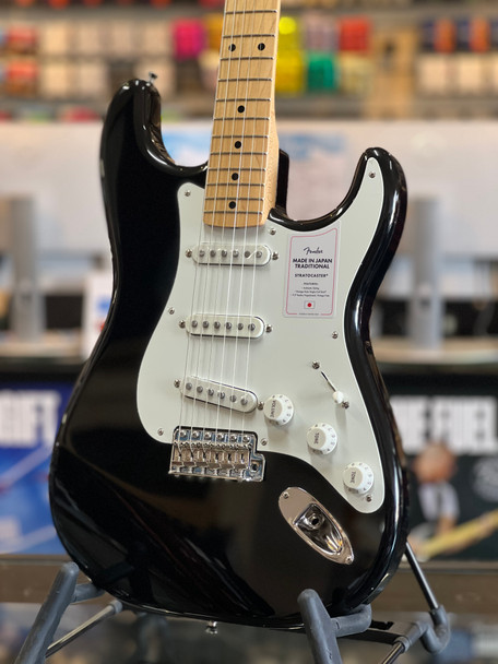 B-Stock Fender Made in Japan Traditional 50s Stratocaster, Maple Fingerboard, Black K29