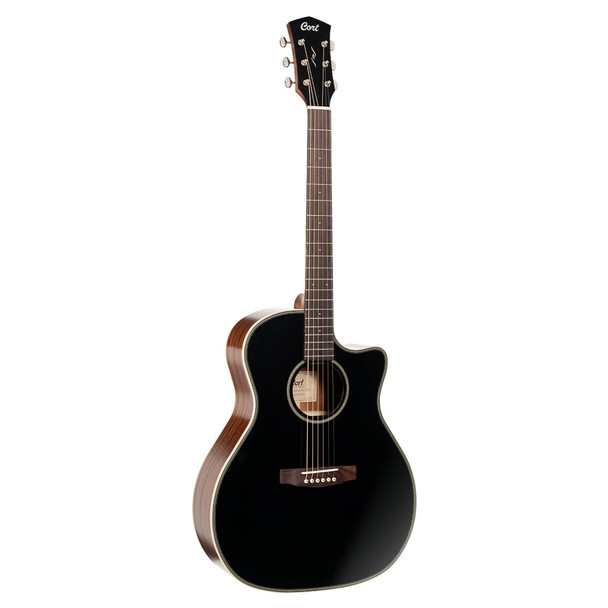 Cort Essence-GA4 Acoustic Guitar - Black Top Semi Gloss