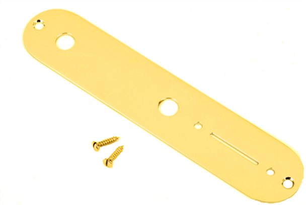 Fender Vintage Telecaster Control Plate, 2-Hole, Gold