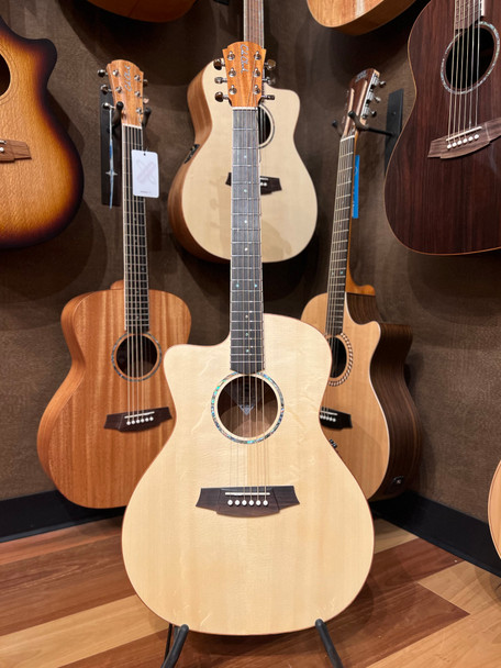 Cole Clark SAN1EC-LH-SMAH Left Handed Studio Grand Auditorium - Spruce Mahogany