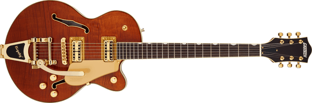 Gretsch Electromatic LTD Flame Okoume Broadkaster Jr. Single -Cut with Bigsby, Rosewood Fingerboard, Roundup Orange