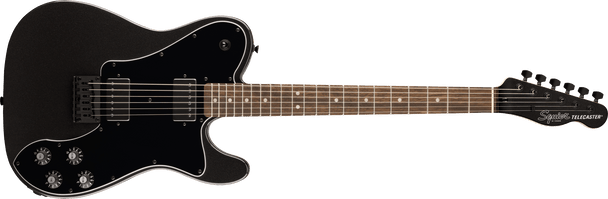 Squier FSR Affinity Series Telecaster Deluxe, Black Hardware, Matching Headstock, Metallic Black