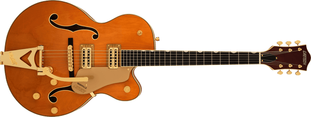 Gretsch Synchromatic Nashville Hollow Body Single-Cut with Bigsby, Ebony Fingerboard, 50's Orange Stain