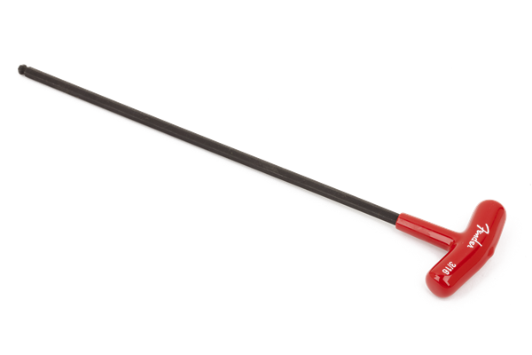 Fender Truss Rod Adjustment Wrench, "T-Style", 3/16", Red