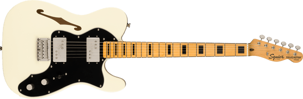 Squier FSR Classic Vibe '70s Telecaster Thinline, Bound Maple Fingerboard with Block Inlays, Olympic White Squier FSR Classic Vibe '70s Telecaster Thinline, Bound Maple Fingerboard with Block Inlays, Olympic White