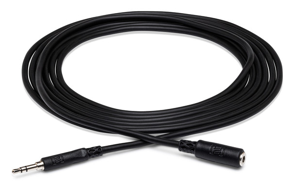 Hosa MHE-110 Headphone Extension Cable 3.5mm TRS Male to Female - 10ft
