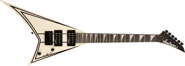 Jackson JS Series RR Minion JS1XM, Amaranth Fingerboard, Snow White with Black Pin Stripes