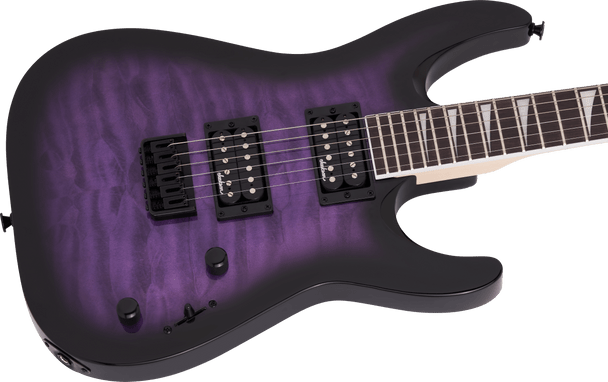 Jackson JS Series Dinky Arch Top JS32Q DKA HT, Amaranth Fingerboard, Transparent Purple Burst