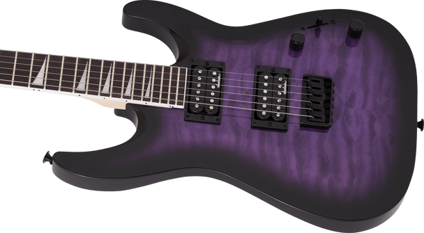 Jackson JS Series Dinky Arch Top JS32Q DKA HT, Amaranth Fingerboard, Transparent Purple Burst