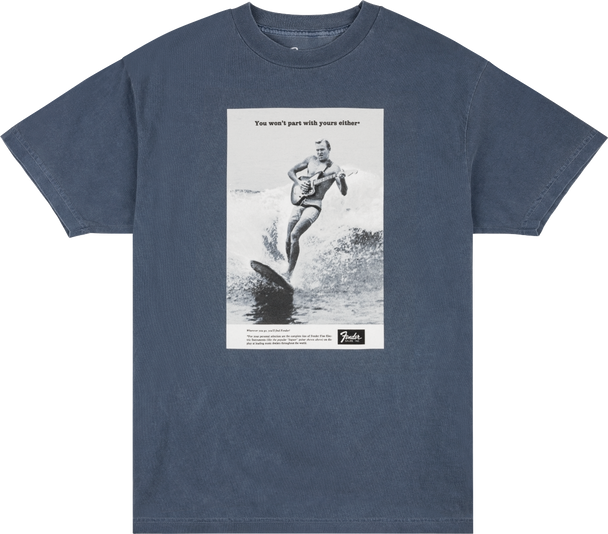 Fender Vintage Ad Surfer Tee, Ocean XL Fender Vintage Ad Surfer Tee, Ocean XL