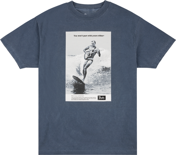 Fender Vintage Ad Surfer Tee, Ocean, L Fender Vintage Ad Surfer Tee, Ocean, L