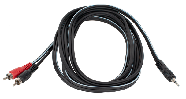 Australasian Rock Leads 3.5mm TRS to Dual RCA (M) Cable - 10ft