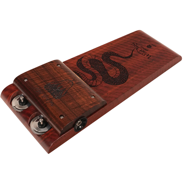 Wild Dog Stomp Red Belly Black Stomp Box with Jingles