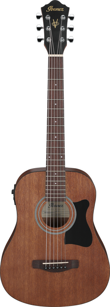 Ibanez V44Minie Mini Acoustic Guitar with Pickup - Open Pore Natural
