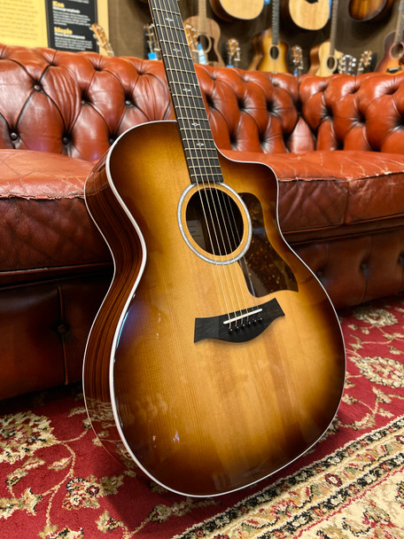 Return Stock Taylor Sunset Blvd 214ce DLX SEB - Spruce/Rosewood