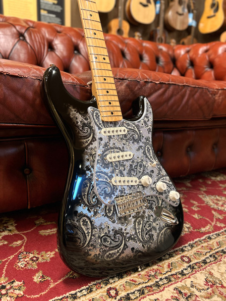 Return Stock Fender Made in Japan Limited Stratocaster, Maple Fingerboard, Black Paisley