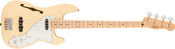 Squier Paranormal Precision Bass Thinline SJ, Maple Fingerboard, Vintage White
