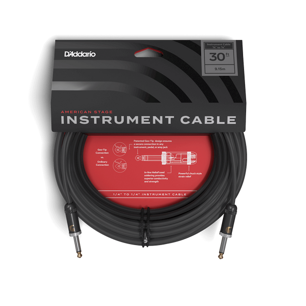 D'Addario American Stage Instrument Cable 30ft