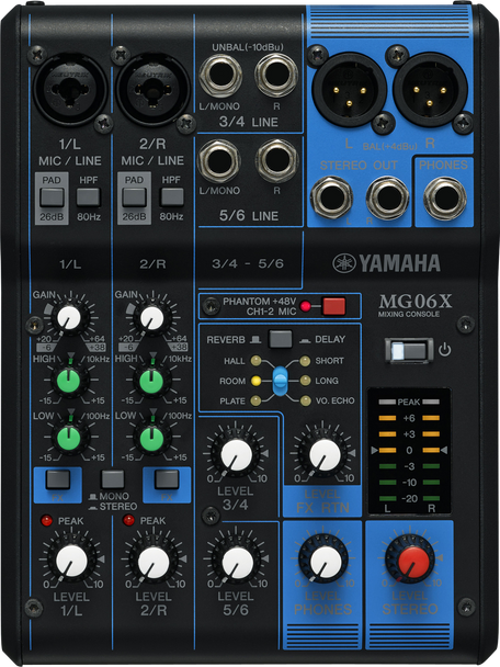 Yamaha MG06X Stereo Mixer with Effects