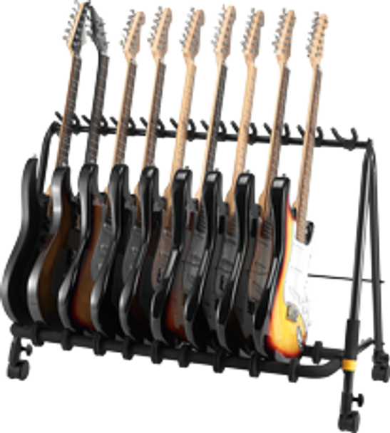 Hercules GS525B PLUS 5-Space Guitar Rack with Casters