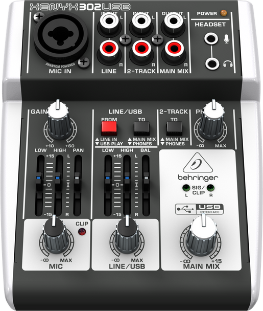 Behringer Xenyx 302USB 5ch Mixer