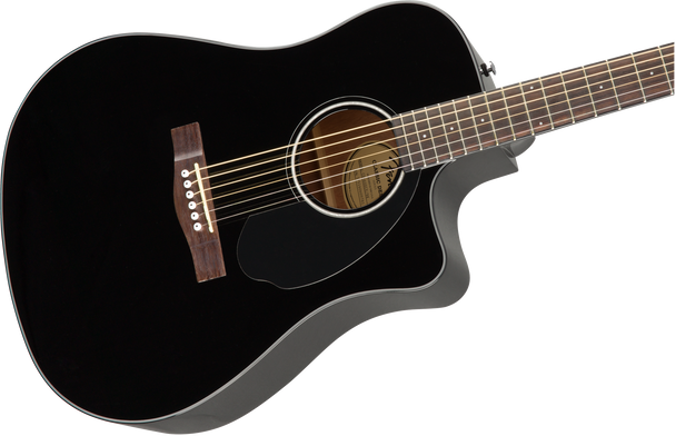 Fender CD-60SCE Dreadnought, Walnut Fingerboard, Black