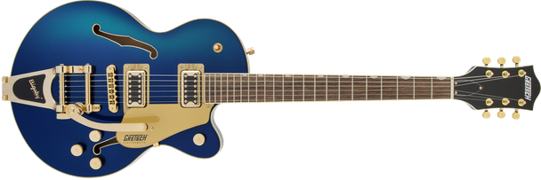 Gretsch G5655TG Electromatic® Center Block Jr. Single-Cut with Bigsby® and Gold Hardware, Laurel Fingerboard, Azure Metallic