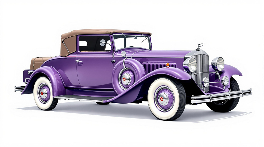 BROOKLIN MODELS 6 1932 PACKARD LIGHT 8 CONVERTIBLE COUPE