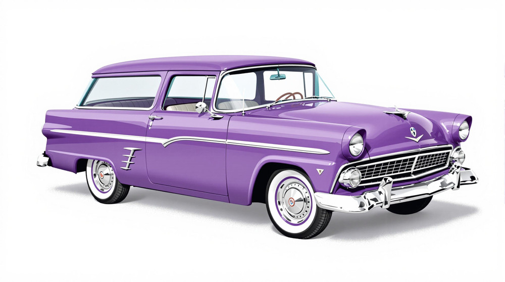 1955 Ford Country Squire Catalog and Classic Car Guide, Ratings and Features