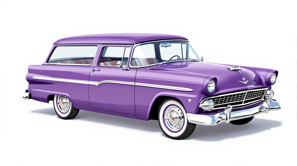 1955 Ford Ranch Wagon Catalog and Classic Car Guide, Ratings and Features