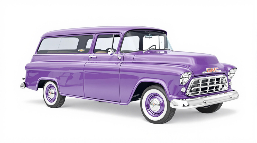 1955 Gmc Series 101-8 Suburban 2nd Series Catalog and Classic Car Guide, Ratings and Features