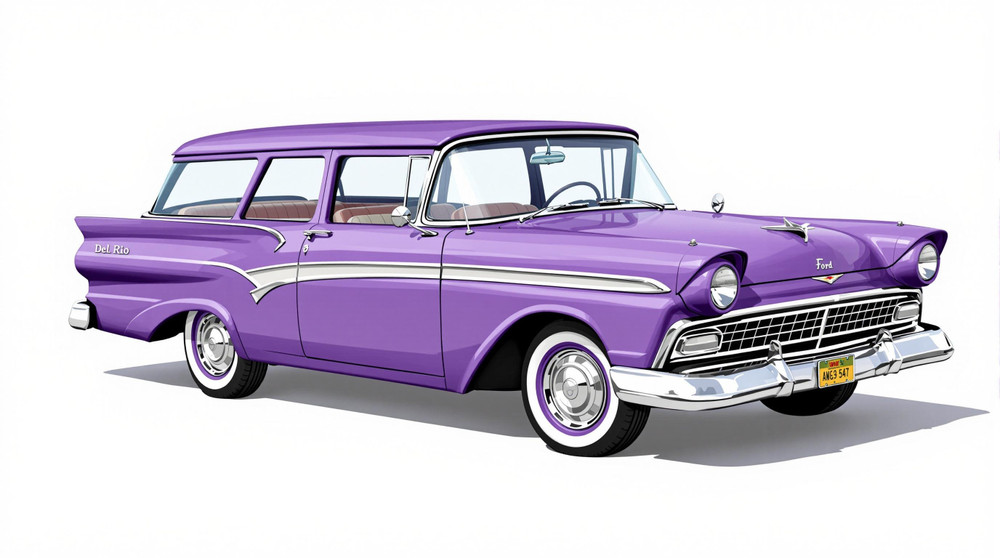 1957 Ford Del Rio Wagon Catalog and Classic Car Guide, Ratings and Features