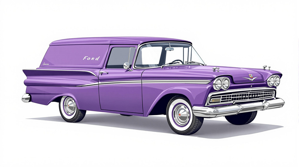 1959 Ford Courier Sedan Delivery Catalog and Classic Car Guide, Ratings and Features