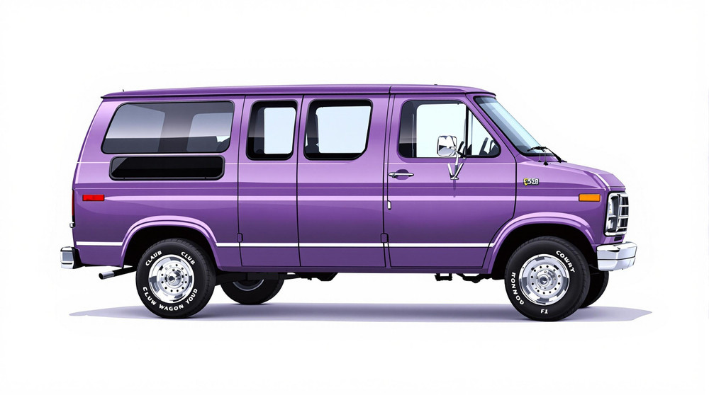 1985 Ford E-250 Econoline Club Wagon Catalog and Classic Car Guide, Ratings and Features