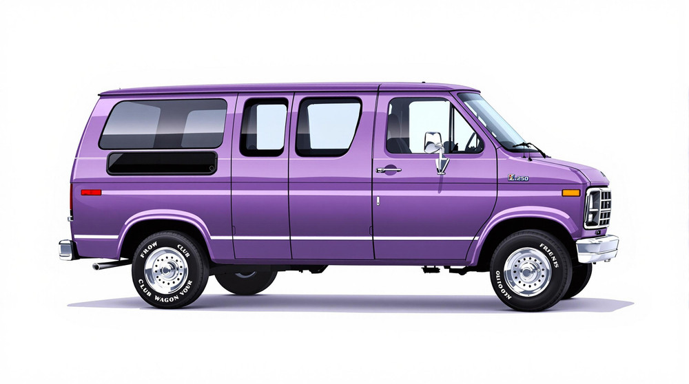 1987 Ford E-250 Econoline Club Wagon Catalog and Classic Car Guide, Ratings and Features