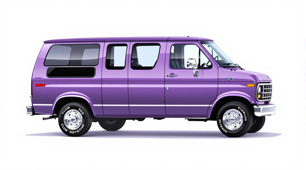 1989 Ford E-250 Econoline Club Wagon Catalog and Classic Car Guide, Ratings and Features