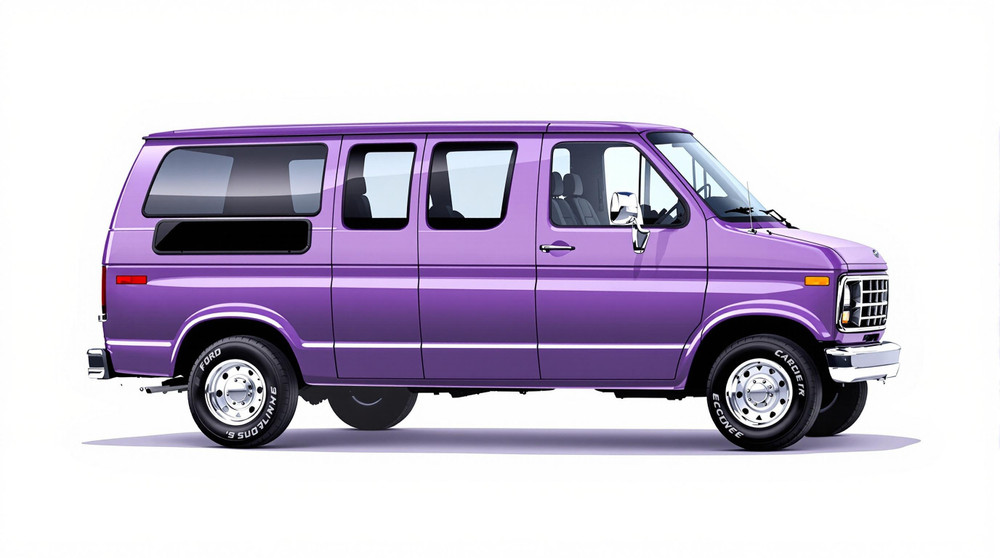 1990 Ford E-250 Econoline Club Wagon Catalog and Classic Car Guide, Ratings and Features